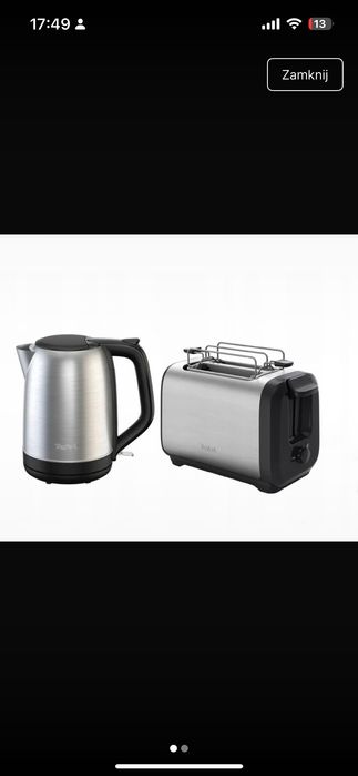 Nowy czajnik i opiekacz Tefal