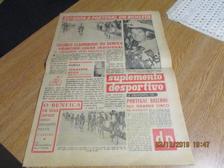 Suplementos antigos de Desporto