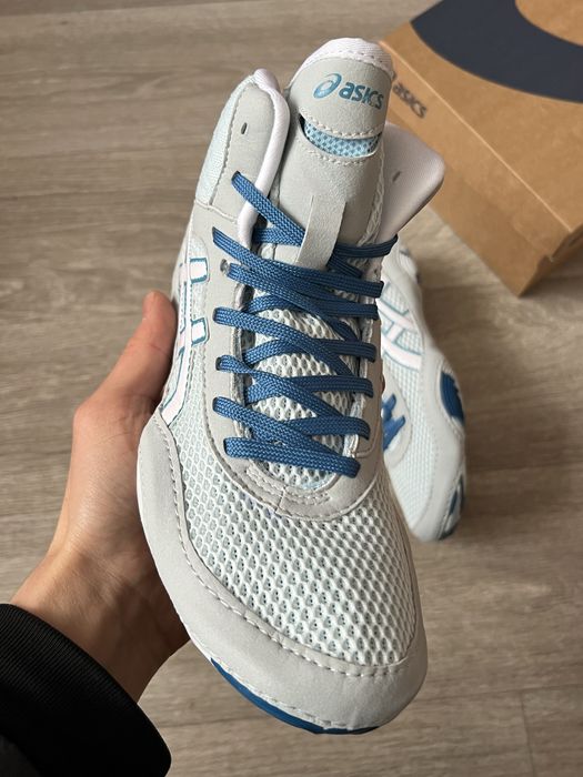 Боксерки/борцовки Asics Matblazer сині борцівки асікс