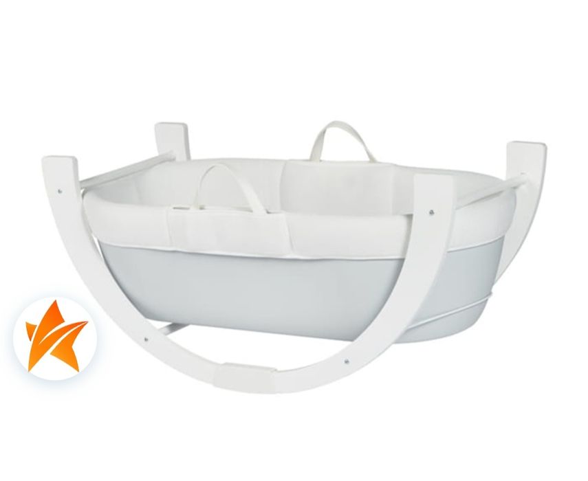 SHNUGGLE Kosz Mojżesza ze.stojakiem szary zestaw