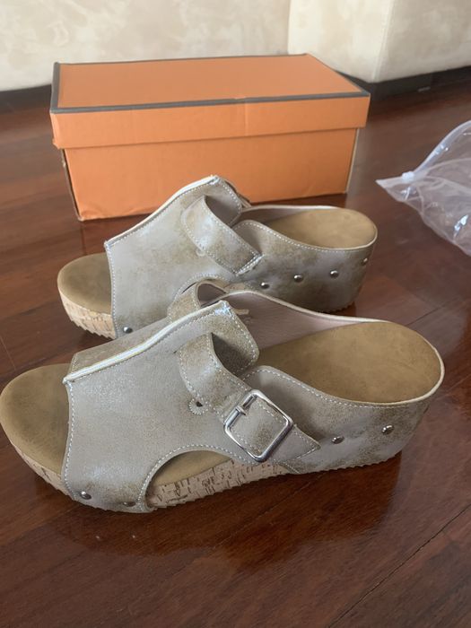 Sandália cortiça mulher