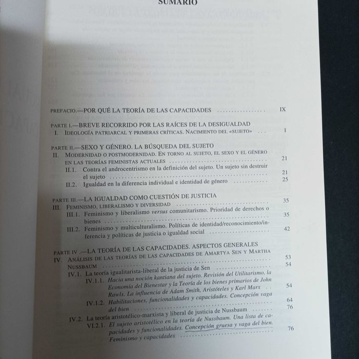 Desigualdades de Género Y Capacidades Humanas