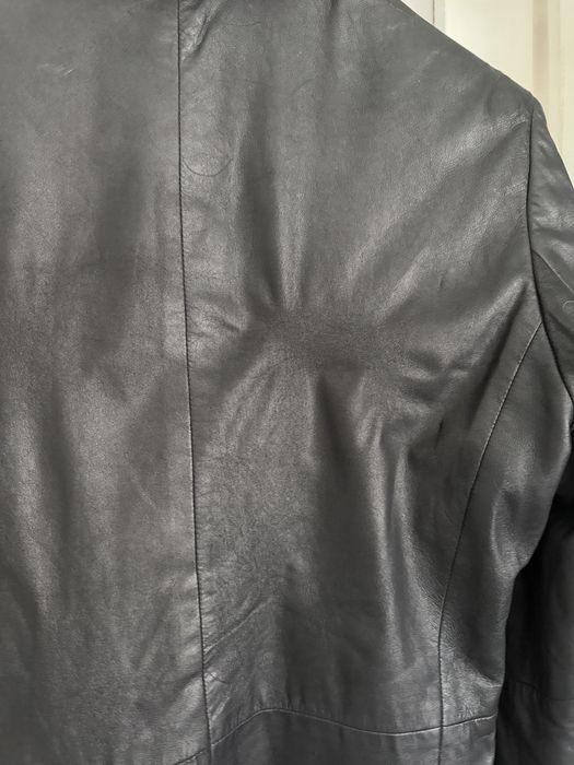 Plaszcz skorzany damski