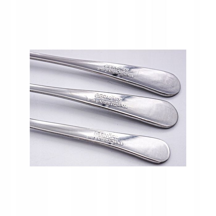 sztućce 24el / 6 osób stal nierdzewna satyna fala