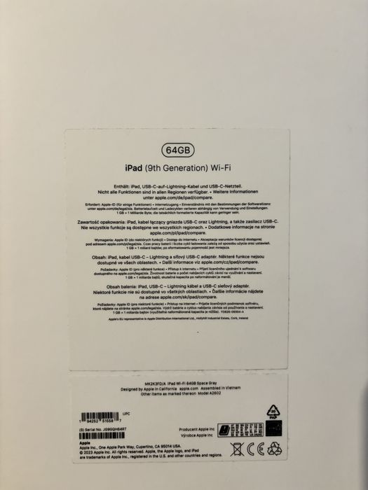 Apple Ipad 9gen 64gb