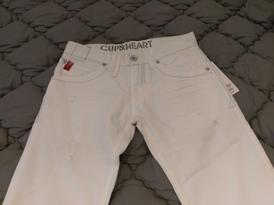 Джинсы белые Denim