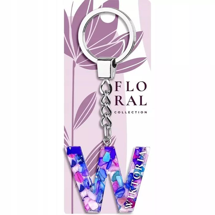 Brelok Literka Wiktoria. Be-Happy Gifts