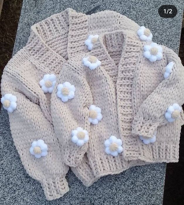 Кардиган, кофта. Плюшева пуффі