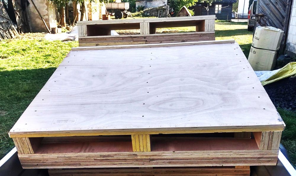 Mocne Blaty Paletowe 125x110cm ze Sklejki 18mm