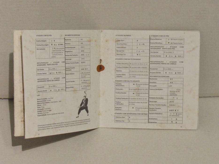 Manuais PT Virtua Fighter 1 e 2 Sega Saturn64564250334211122