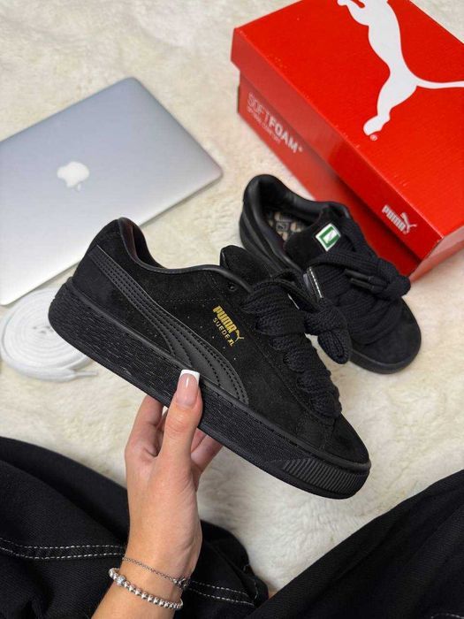 SALE! Puma Suede XL Black 36 37 38 39 40 пума