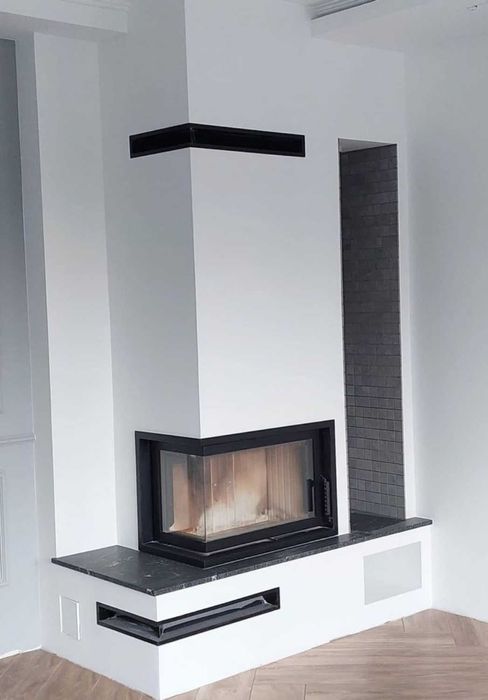 Kominek obudowa. Nagrzewnica