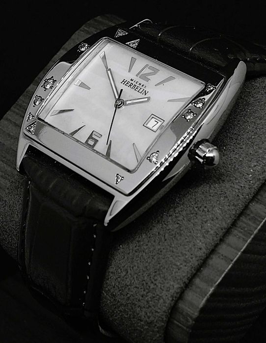 Michel Herbelin Diamonds Ref.12439 Swiss ETA Sapphire #rzadki#Unisex#