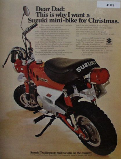 Suzuki MT50 Trailhopper (Mini Suzuki) Parts List