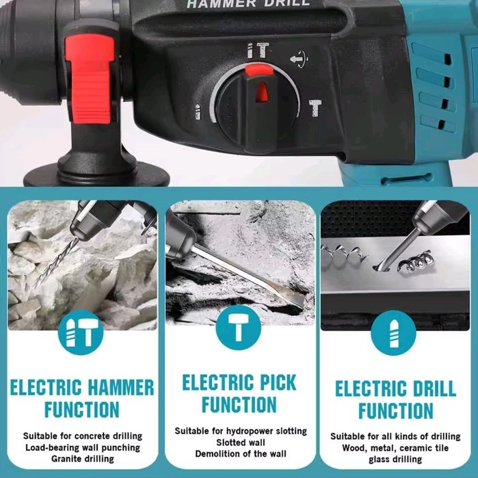 Martelo de Impacto c/ 2 Bateria 4Ah