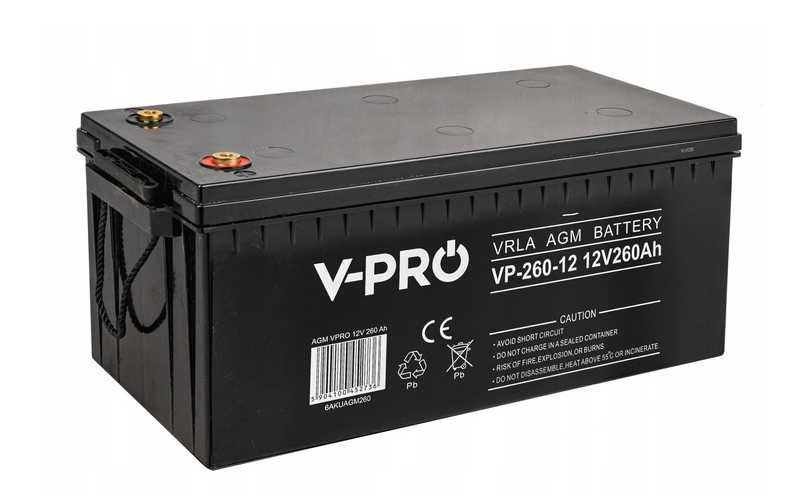 Акумулятор AGM 260 ah Volt Polska 12V Аккумулятор Акумуляторна батарея