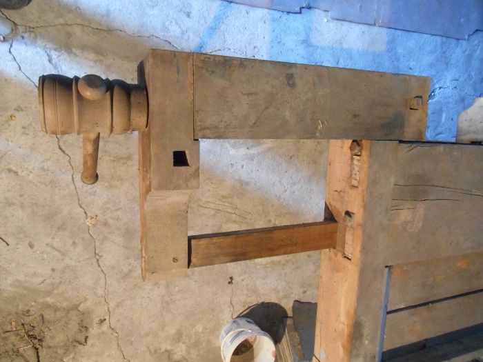 stół stolarski antyk zabytek ciesielski warsztat strugnica vintage