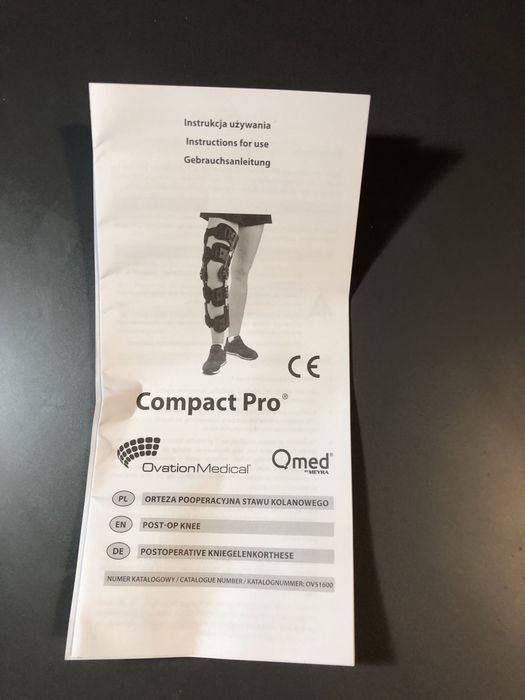 Orteza pooperacyjna compact pro stan idelany jak nowa