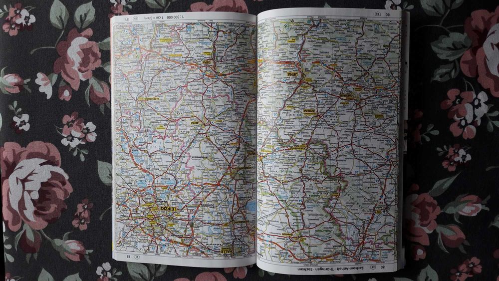 Atlas drogowy mapa Niemiec FALK