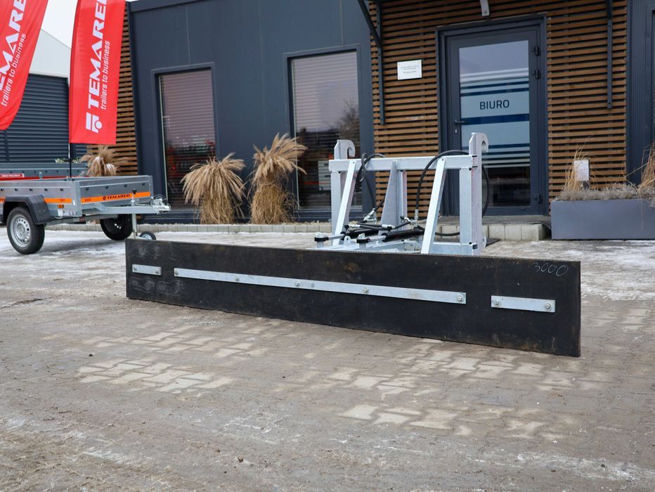 Zgarniacz do obornika hydrauliczny 180cm/200cm/220cm/240cm/260cm/300cm ocynkowany mocowanie 3w1 GWARANCJA | DOSTAWA CAŁA POLSKA!!