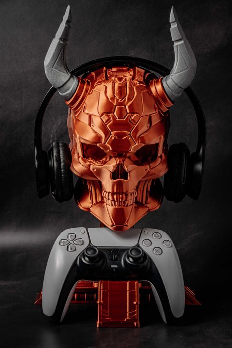 Epicka Czaszka Wikinga - Uchwyt na pada i słuchawki PlayStation XBox