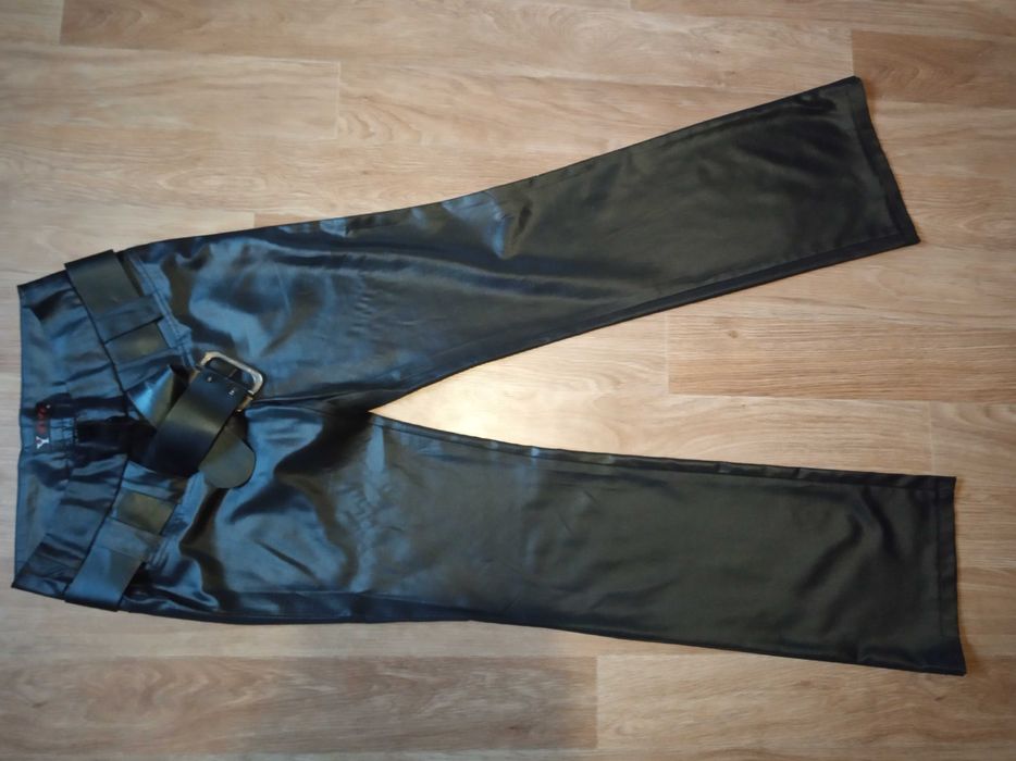 Брюки імітація шкіряного покриття