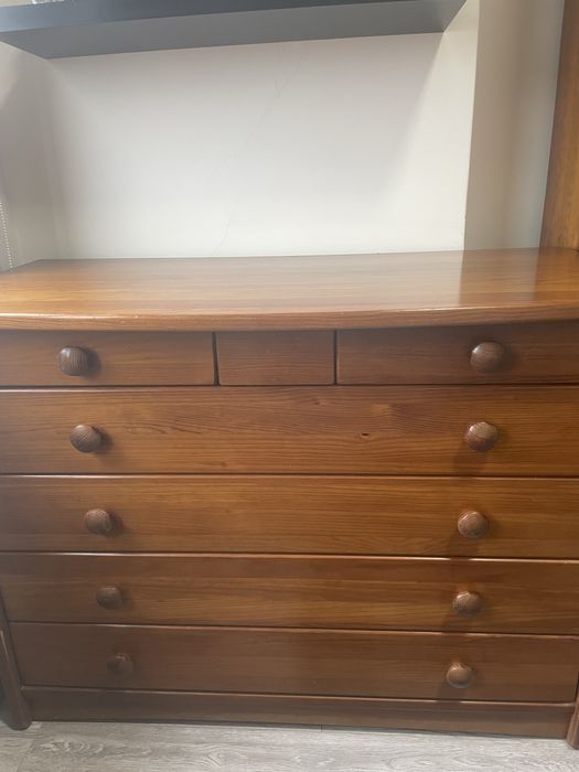 Cómoda Cerne 7 Gavetas - Madeira Maciça