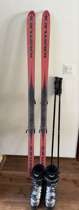 Narty Kastle + buty Nordica + kijki