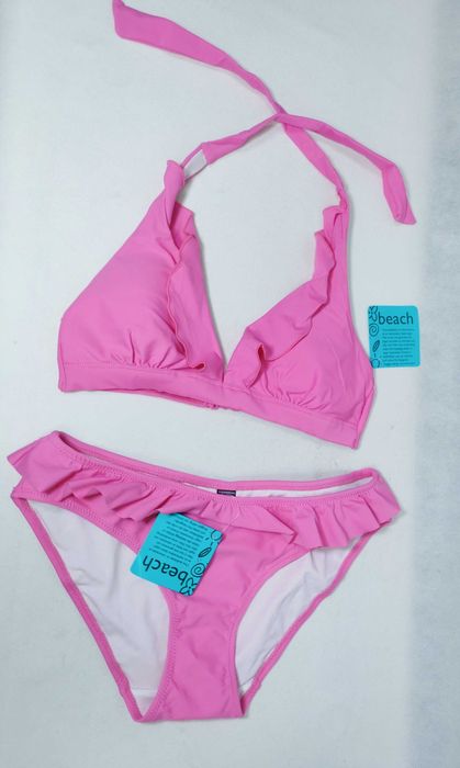 Strój kąpielowy 34/36 S dwuczęściowy różowy ST0147 SWIMWEAR ELLOS