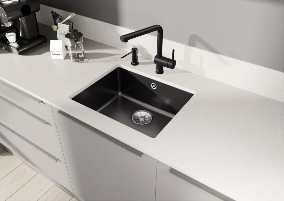 Nowy zlewozmywak BLANCO Subline 500-U  Ceramika Czarny PuraPlus®