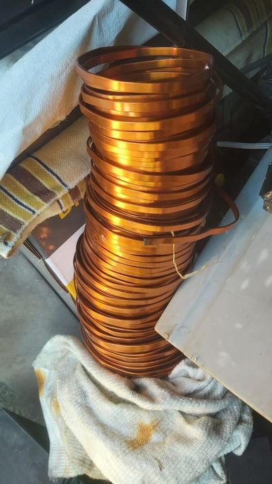 Drut płaski miedziany nawojowy 7.7kg