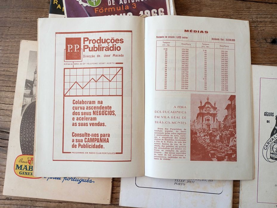 Raros Programas Circuito Automóvel 1960s