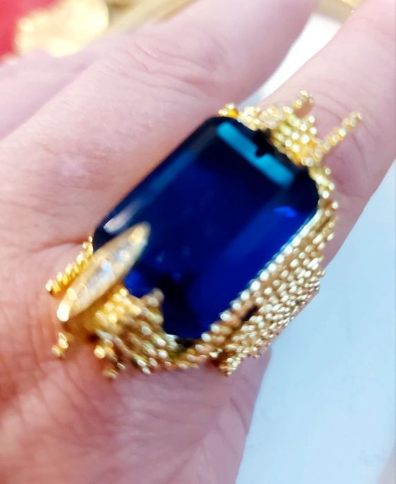 Anel novo banhado a 18kl n 19