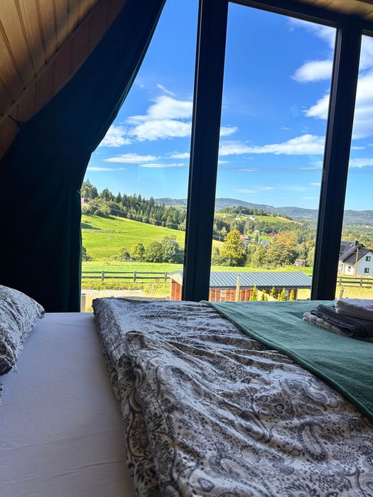Domki z sauną i jacuzzi -Beskidy/ Koniaków/ widok na góry