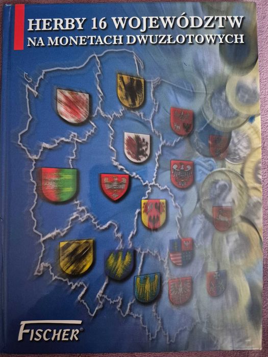 Zestaw monet 2 zł herby 16 województw w klaserze