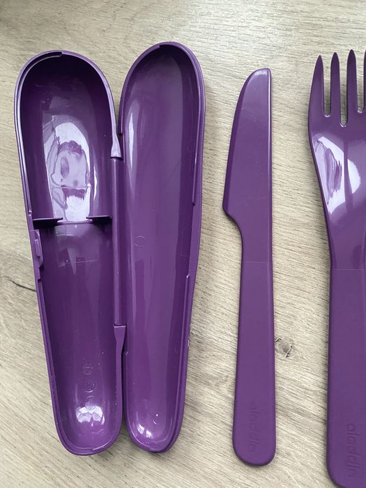 Sztućce turystyczne Aladdin, podróżne piknikowe plastikowe