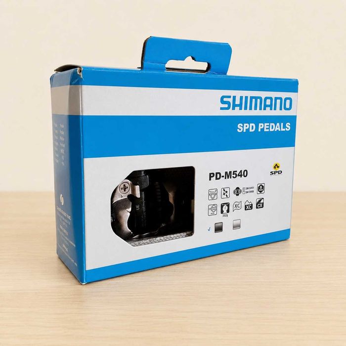 Pedais Shimano PD-M540 SPD Preto 1 Par