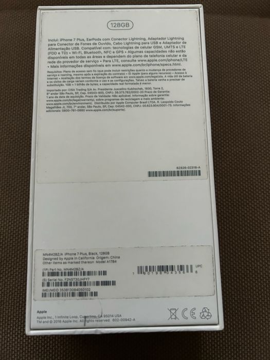 Caixa iPhone 7 Plus