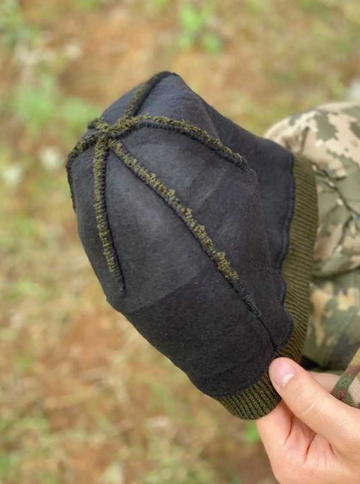 Тактический зимний комплект шапка флисовая баф перчатки олива шапка