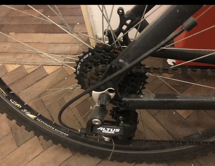 Bicicleta Team Off Road Preto Matte Com mudanças Sistema Shimano prof