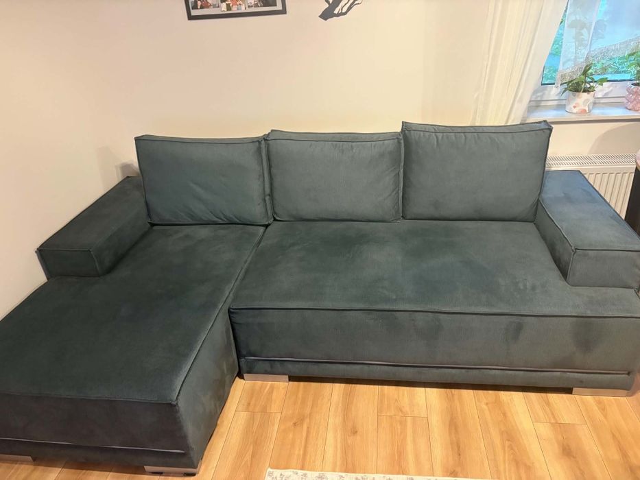 Narożnik AGATA 250x150 szmaragdowy