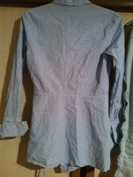 bluzka koszulowa H&M- S, spodnie jeansy- S/M  158-164cm