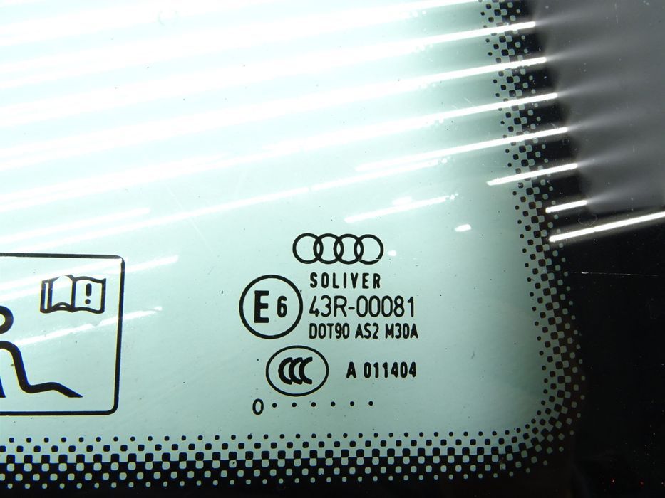 Szyba prawa karoseryjna boczna prawy TYŁ tylna a011404 audi a5 8t coupe
