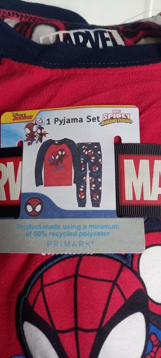 Pijama Homem-Aranha 7-8 anos novo