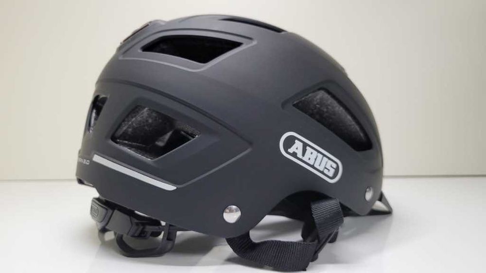 Miejski kask rowerowy ABUS HYBAN 2.0 velvet black rozmiar M 52-58cm