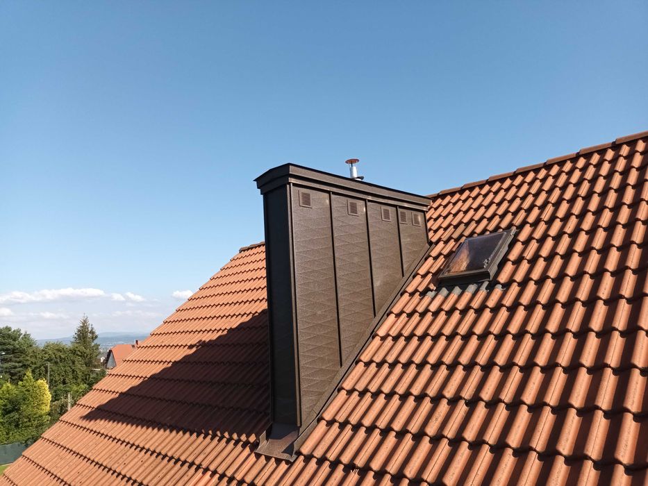 Okuwanie kominów Obróbki blacharskie