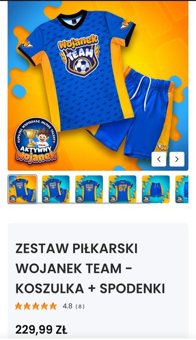 Wojan 67 strój piłkarski