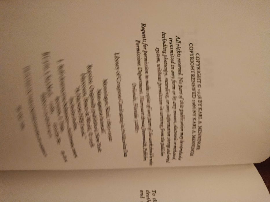 Man Against Himself - Karl Menninger (Edição Harvest/HBJ)