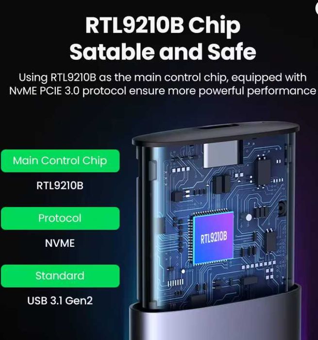 Диск ssd Micron 256 Gb +Зовнішній карман Ugreen якість