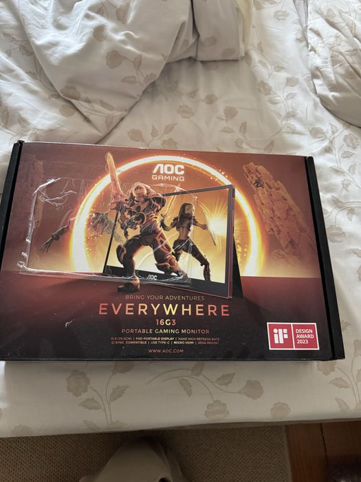 Ecrã portátil AOC 15.6” Full hd 144 Hz